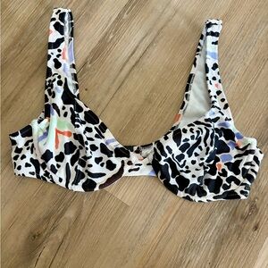 Volcom Animal Print Bikini Top